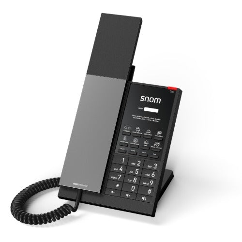 Snom HD350A â€“ Analogue Corded Guest Room Phone, Antibacterial housing, Visible LED indicators, Customisable faceplate, GDPRâ€‘compliant,Durable