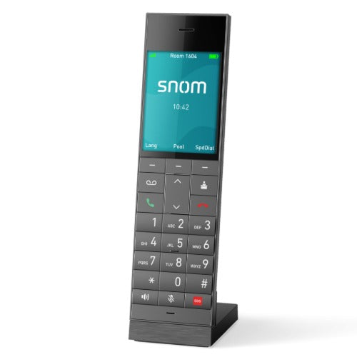 Snom HM2 â€“ DECT Hospitality Handset,Large 2.8' colour TFT, Hearingâ€‘aid compatible, Long battery life, 24 total keys