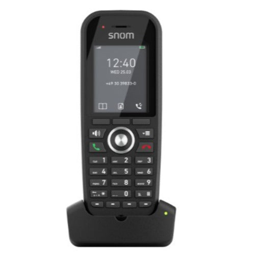 Snom M30 DECT Handset (UK), large colour display, crystalâ€‘clear HD audio, Up to 22 hours of talk time,