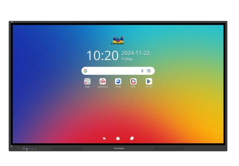 ViewSonic ViewBoard IFP8634 EDLA Certified ViewBoard 86' 4K Interactive Display, 20% better power efficiency, Android 14 Quad-core CPU & microSD port