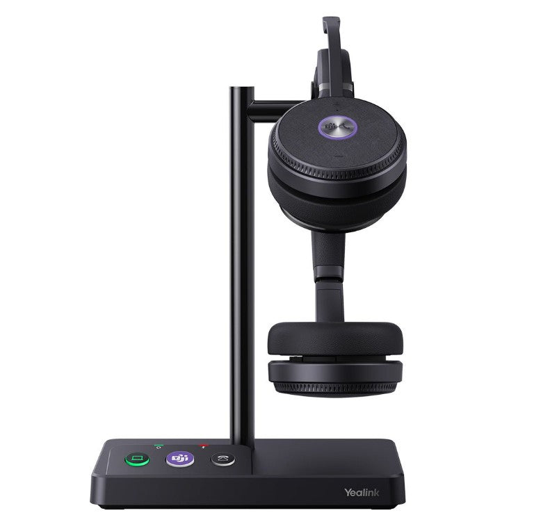 LAST STOCK Yealink WH62 Dual Teams DECT Wireless Headset Headset, Busylight On Headset, Leather Ear Cushions, Acoustic Shield Technology, Built-in Rin