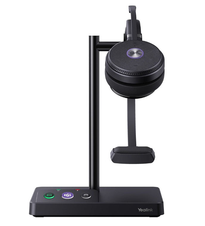 LAST STOCK Yealink WH62 Mono Teams DECT Wireless Headset, Busylight On Headset, Leather Ear Cushions, Multi-devices connection, Breathable Wearing, HD