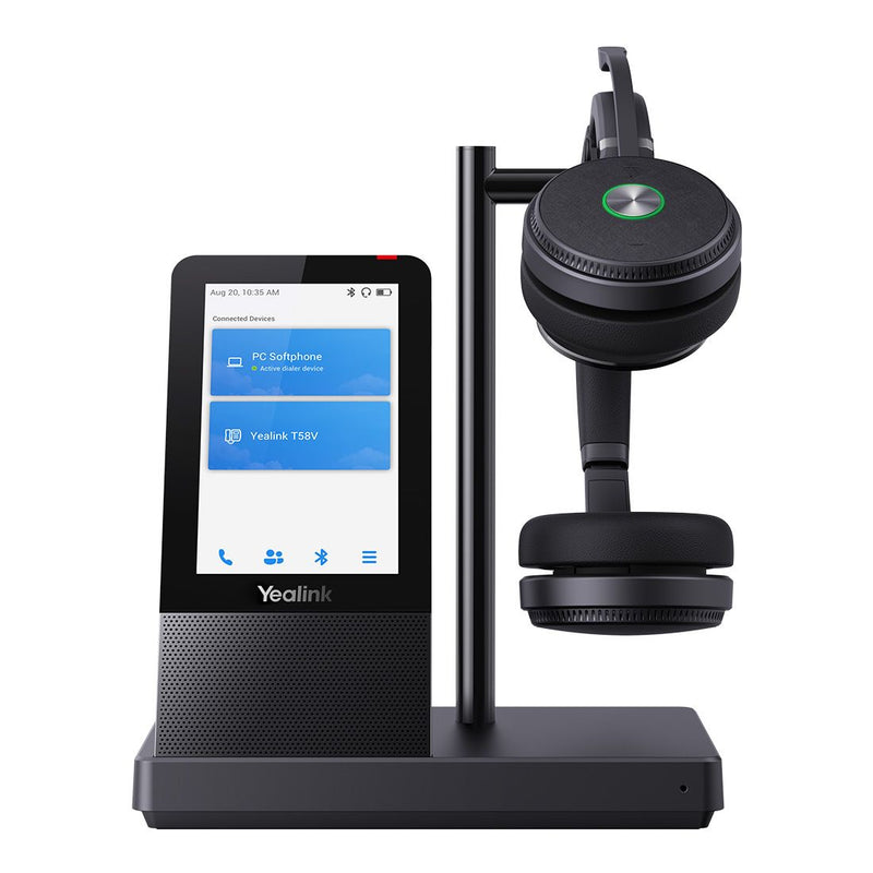 Yealink WH66 Dual UC DECT Wireless Headset,UC Workstation,HDVoice, 2-Mic Noise Cancellation&330Â° Adjustable, Leather Ear Cushions,Teams&Zoom Certified