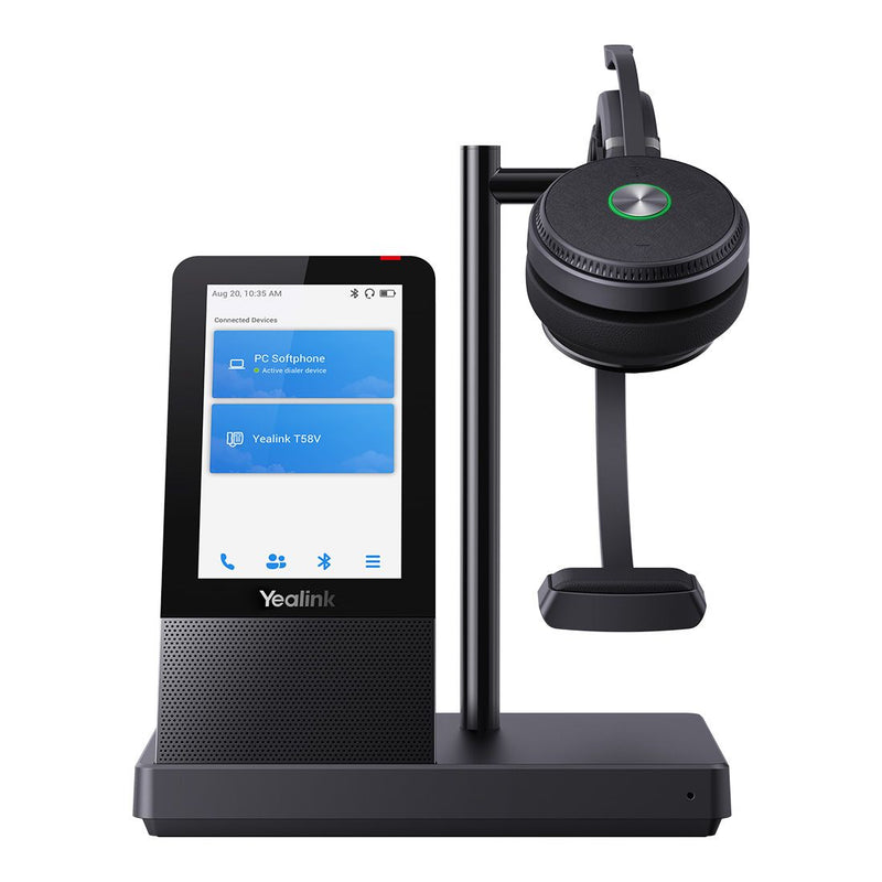 Yealink WH66 Mono UC DECT Wireless Headset, UC Workstation, HD Voice, 2-Mic Noise Cancellation&330Â° Adjustable, Leather Ear Cushions,Teams Certified