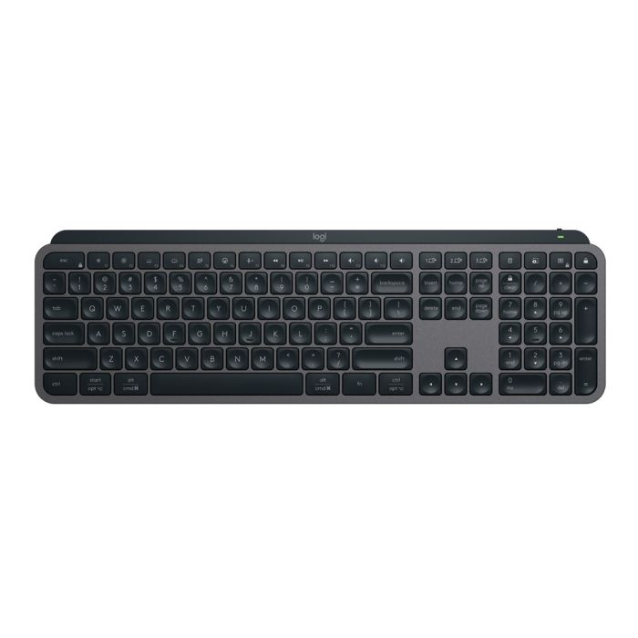 Logitech MX KEYS S Wireless ILLUMINATED Keyboard/ Rechargeable Li-Po (1500 mAh) battery Graphite  1-Year Limited Hardware