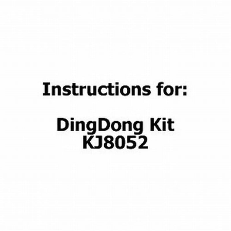 Instructions for DingDong Kit KJ8052