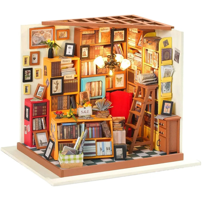 ROKR Sams Study DIY Miniature House Kit