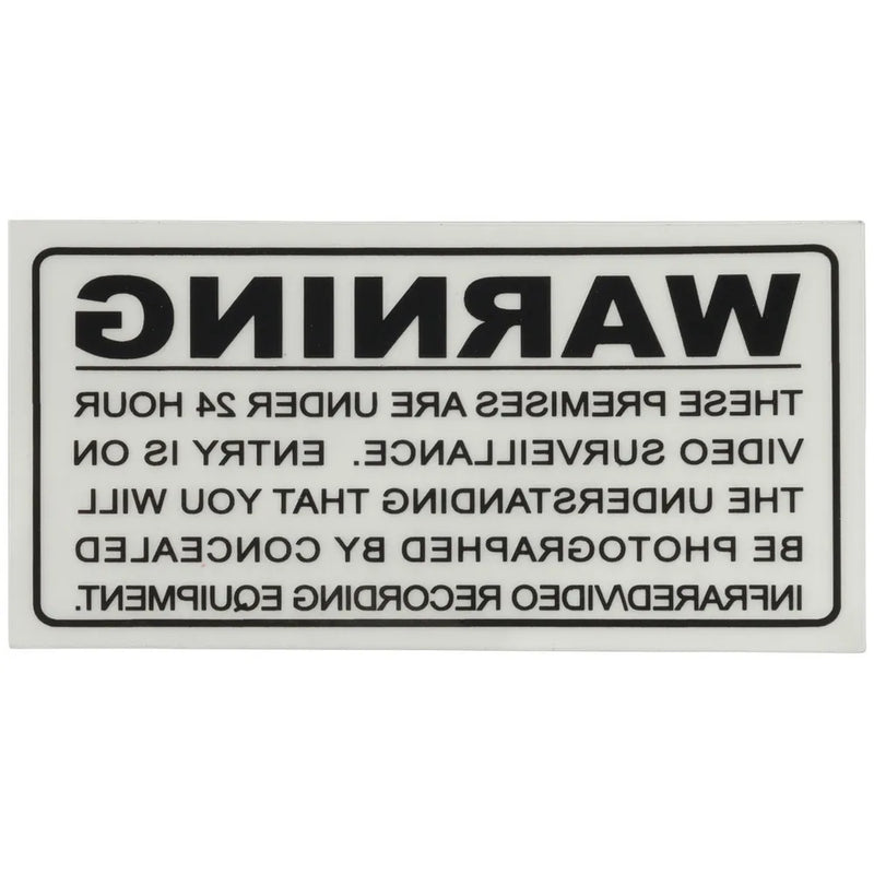 Internal Surveillance Warning Sticker
