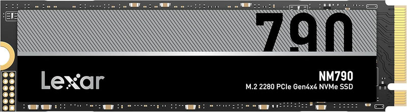 Lexar LNM790X008T-RNNNG Internal SSD 8TB M.2 2280 PCIe Gen 4x4 NVMe SSD up to 7000MB/s read, 6200MB/s write TLC- 5 year limited