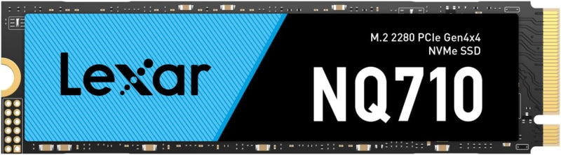 Lexar LNQ710X500G-RNNNG Internal SSD 500GB M.2 2280 PCIe Gen4x4, read up to 4400MB/s, write up to 1700MB/s- 5 year limited