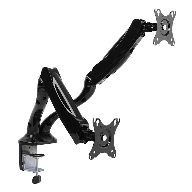 Brateck Dual Monitor Interactive Counterbalance LCD VESA Desk Clamp and Grommet Mount Fit most 13''-27'' Monitors Up to 6kg per screen(EOL)