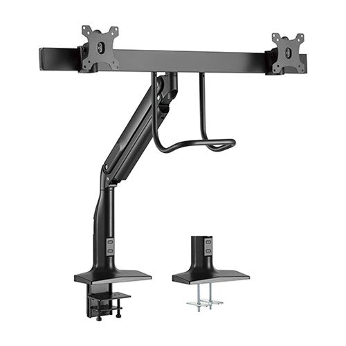 Brateck Dual Monitors Select Gas Spring Aluminum Monitor Arm Fit Most 17â€˜-35â€™ Monitors Up to 10kg per screen VESA 75x75/100x100 (LS)
