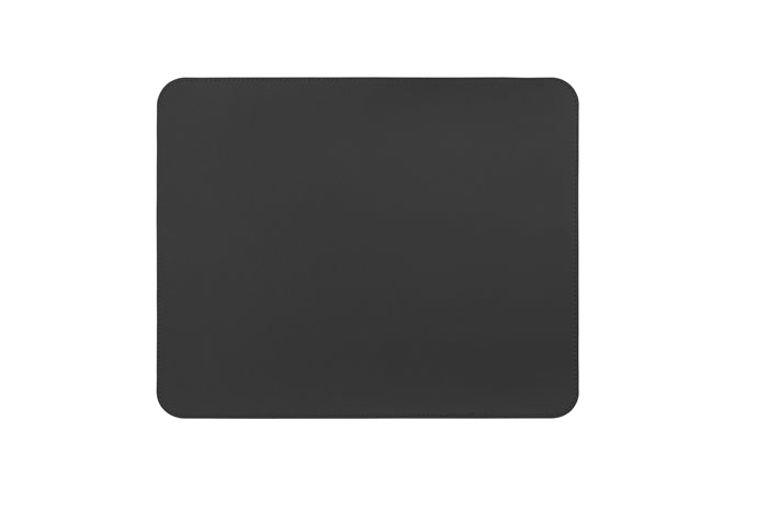 Brateck MP07-1-B Single-Sided PVC Leather Mouse Pad Black, 300x250x2mm, Bulk Packing (LS)
