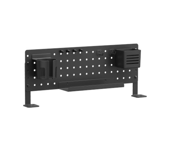 Brateck PB-007-01-B DESK PEGBOARD ORGANIZER WITH STORAGE KITS  (BLACK)  600x100x240mm (LS)