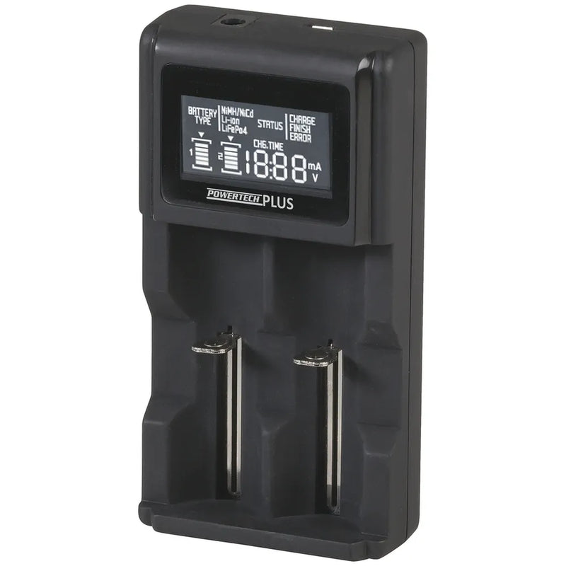 Dual-Channel Li-ion / Ni-MH Battery Charger with LCD Display