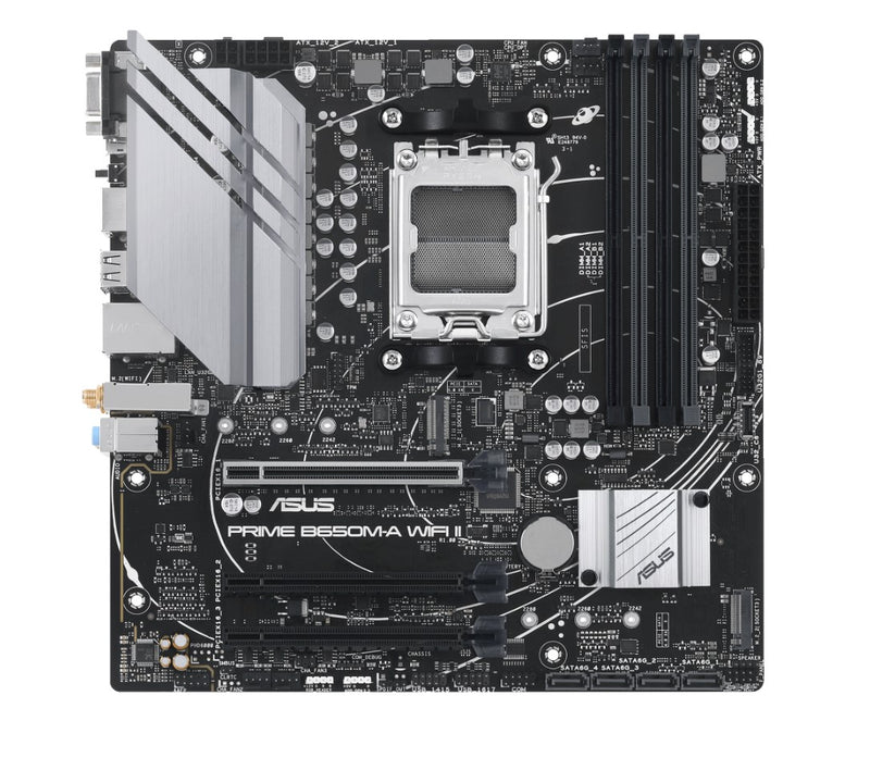 (SI Only, Non Retail) ASUS AMD B650M PRIME B650M-A WIFI II-CSM (AM5) Micro-ATX Motherboard