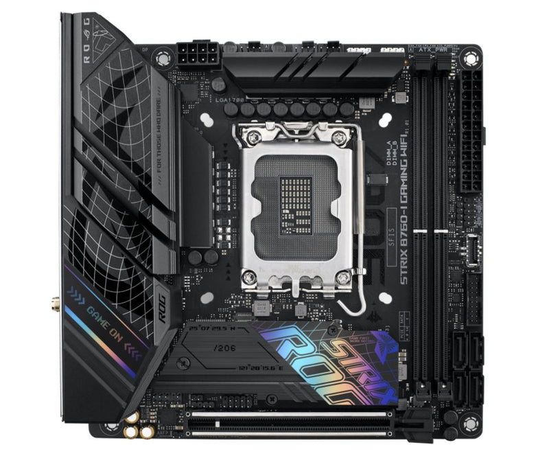 (Allocation TT) ASUS B760 ROG STRIX B760-I GAMING WIFI Intel LGA1700 Mini-ITX Motherboard 64GB, DDR5,1xPCIe 5.0 x16, 2xM.2, 4 xSATA,2.5Gb Ethernet,Wi-