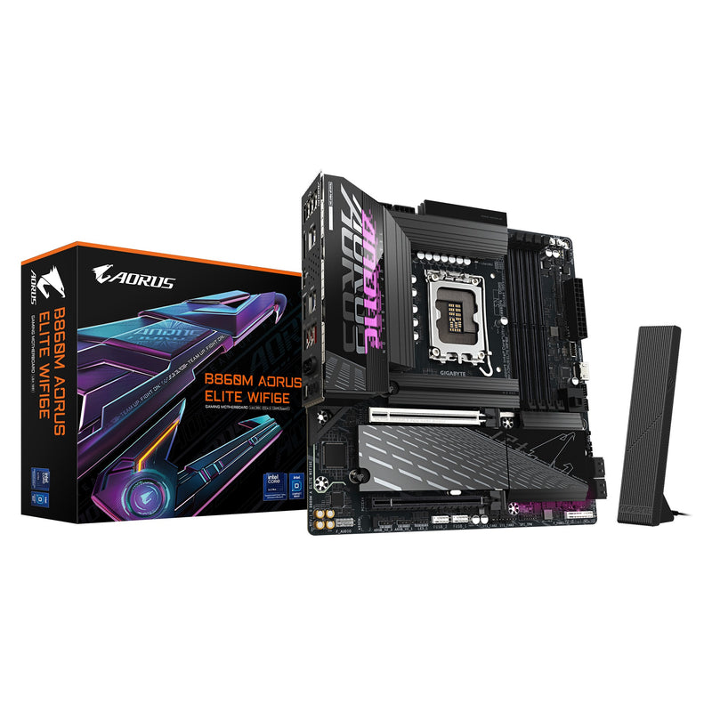 (LS) Gigabyte M/B B860M A ELITE WIFI6E 1.0,  Intel Â® B860, 4 x DDR5 up to 256 GB, 2x HDMI, 2 x PCI Express x16, 3 x M.2, 4 x SATA, 8x USB 3.2