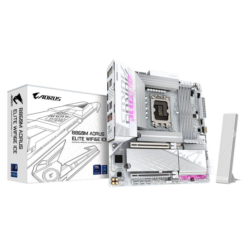 (LS) Gigabyte M/B B860M A ELT WF6E ICE 1.0, Intel Â® B860, 4 x DDR5 up to 256 GB, 2x HDMI, 2 x PCI Express x16, 3 x M.2, 4 x SATA, 9x USB 3.2