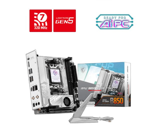 MSI B850I EDGE TI WIFI, ITX, AMD Ryzen, 2x DDR5 128GB, 1x HDMI, 1x PCI-E x16 slot, 2x M.2, 2x USB 2.0, Wi-Fi 7