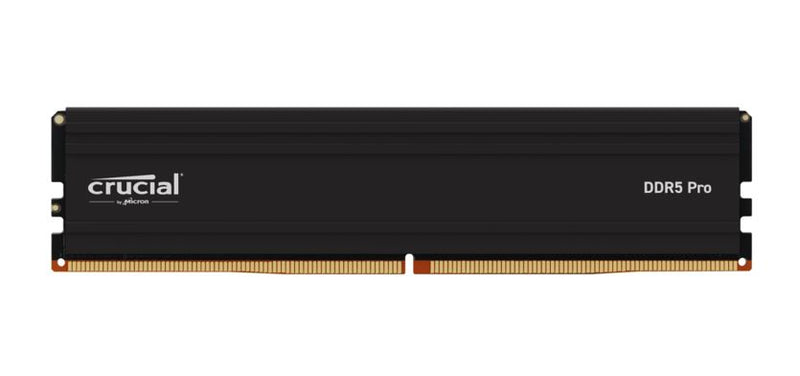 Crucial Pro 32GB (1x32GB) DDR5 UDIMM 5600MHz CL46 Black Heat Spreader Support Intel XMP AMD Ryzen Desktop PC Gaming Memory