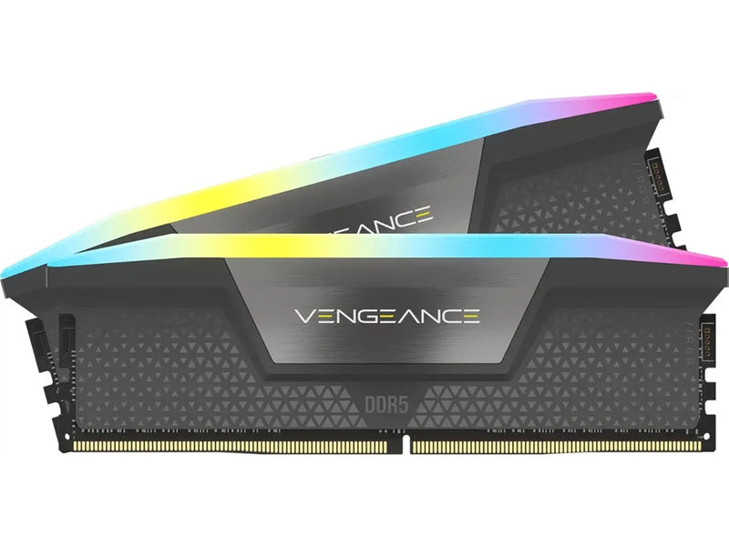 Corsair VENGEANCEÂ® RGB 64GB (2 x 32GB) 288-Pin PC RAM DDR5 6000 (PC5 48000) Desktop Memory