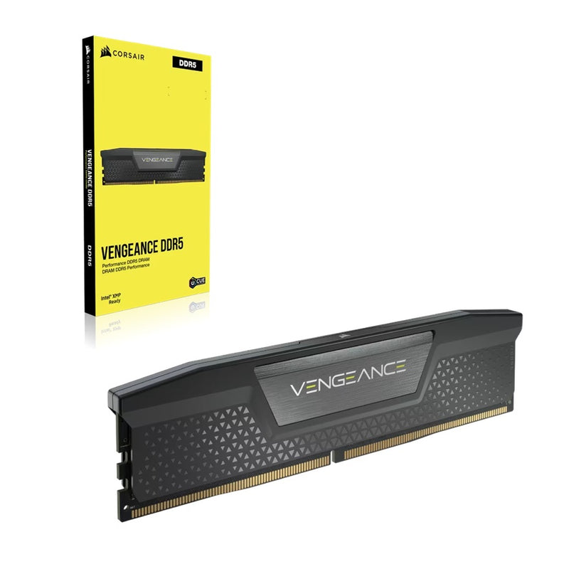 Corsair VENGEANCEÂ® 64GB (2x32GB) DDR5 DRAM 6400MT/s CL42 Intel XMP Memory Kit - Black