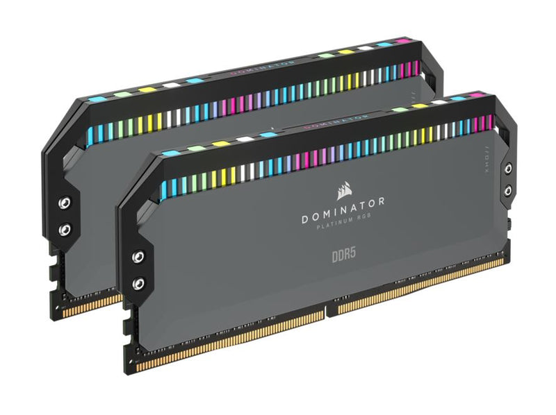 Corsair DOMINATORÂ® RGB DDR5 64GB (2 x 32GB) DDR5 5600 CL40-40-40-77 1.25V Intel XMP & AMD EXPO - GREY