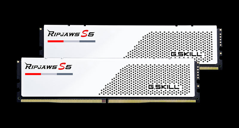 (LS)G.SKILL F5-5200J3636C16GX2-RS5W 32GB (2 x 16GB)/ DDR5 5200 MT/s/ Timings 36-36-36-83/ Voltage 1.2V/ Ripjaws S5