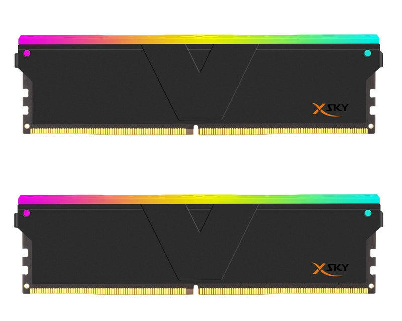 V-Color TMXSAL1660836KWK 32GB (2x16GB) DDR5 6000MHz MANTA XSKY RGB U-DIMM CL 36-38-38-96 1.25V (BLACK) AMD EXPO