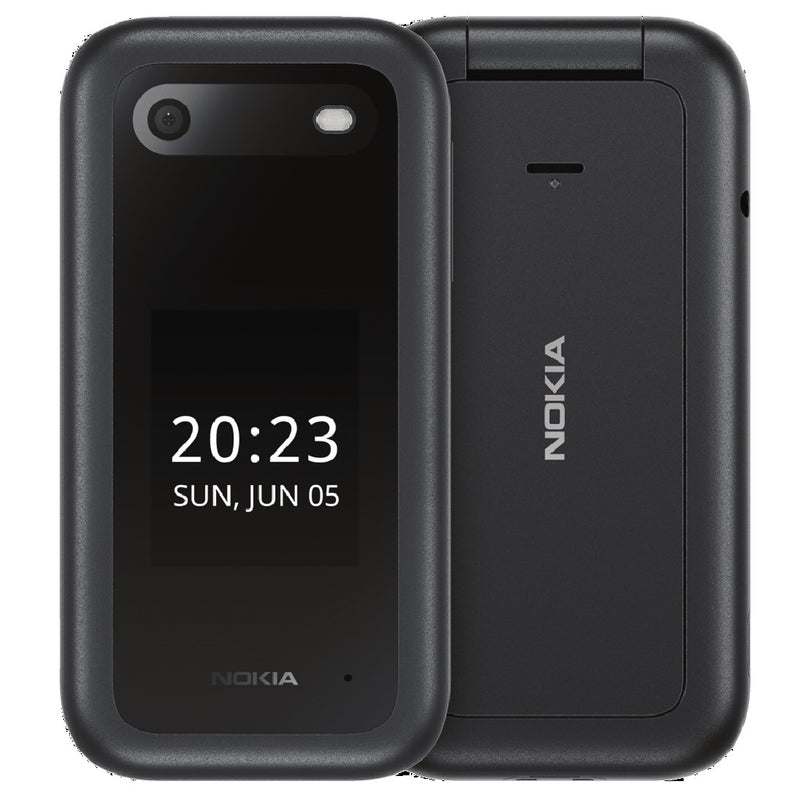 Nokia 2660 Flip 4G 128MB - Black (1GF012HPA1A01)*AU STOCK*, 2.8', 48MB/128MB, 0.3MP, Dual SIM, 1450mAh, 2 Years Warranty