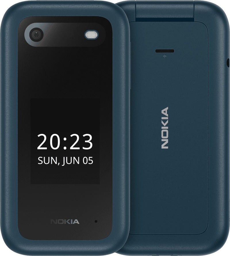 Nokia 2660 Flip 4G 128MB - Blue (1GF012HPG1A02)*AU STOCK*, 2.8', 48MB/128MB, 0.3MP, Dual SIM, 1450mAh, 2 Years Warranty