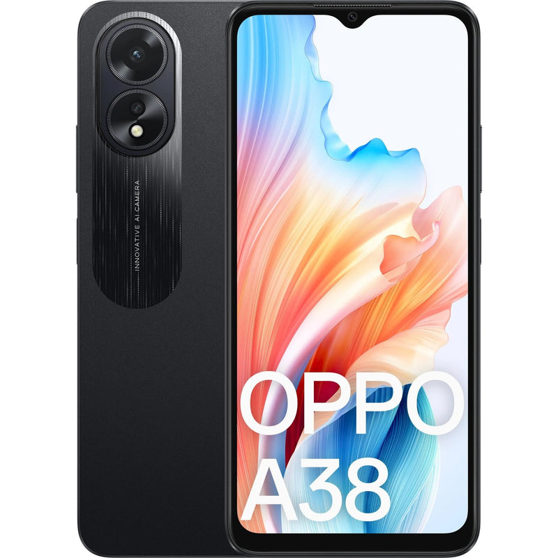 OPPO A38 4G 128GB - Glowing Black (CPH2579AU Black)*AU STOCK*, 6.56', HD+, 90Hz, 4GB/128GB, 50MP/5MP, Dual SIM, 5000mAh, 2 Years Warranty