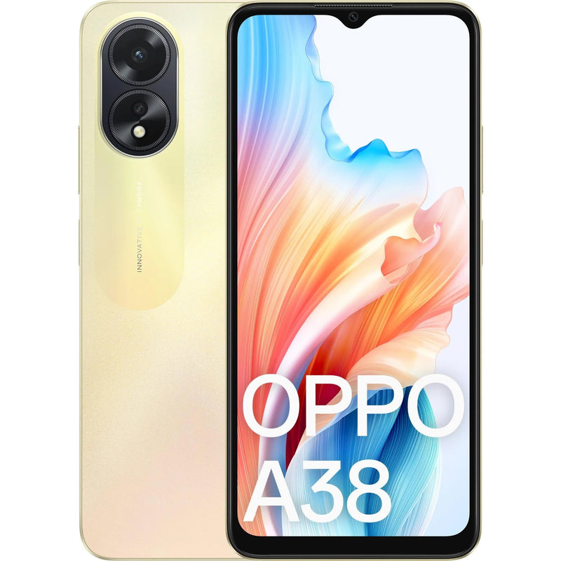 OPPO A38 4G 128GB - Glowing Gold (CPH2579AU Gold)*AU STOCK*, 6.56', HD+, 90Hz, 4GB/128GB, 50MP/5MP, Dual SIM, 5000mAh, 2 Years Warranty