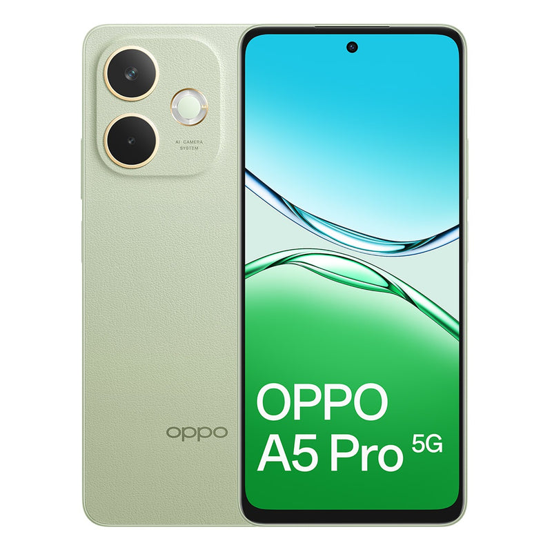 OPPO A5 Pro 5G 256GB - Olive Green (CPH2695AU GREEN)*AU STOCK*, 6.67', HD+, 120Hz, 8GB/256GB, 50MP/8MP, Dual SIM, 5800mAh, 2 Years Warranty