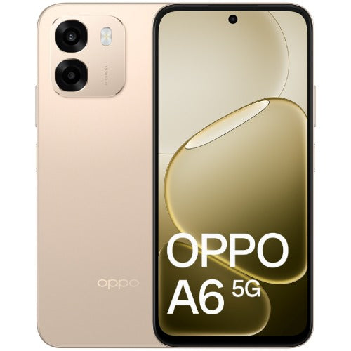 OPPO A6 5G 256GB - Aurora Gold (CPH2831AU Gold)*AU STOCK*, 6.75', HD+, 120Hz, 6GB/256GB, 50MP/8MP, Dual SIM, 6550mAh, 2