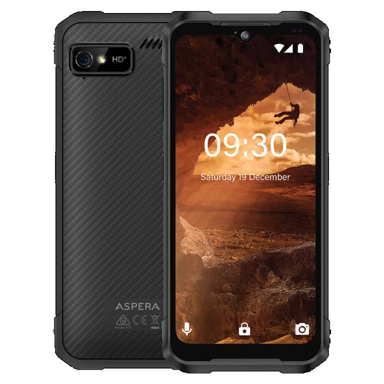 Aspera R10 4G 128GB - Black (P02243101) *AU STOCK*, 6.5', 4GB/128GB, 13MP/8MP, Dual SIM, 5100mAh, 1 Year
