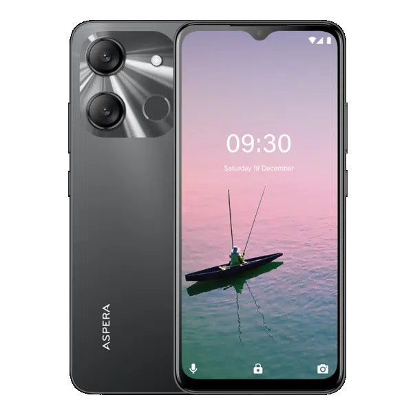 Aspera Nitro2 4G 64GB - Black (P02242901) *AU STOCK*, 6.6', 3GB/64GB, 13MP/8MP, Dual SIM, 5000mAh, 1 Year