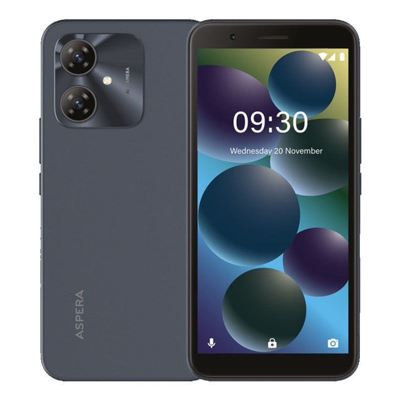 Aspera Chat 4G 64GB - Dark Grey (P02243301) *AU STOCK*, 6', 2GB/64GB, 8MP/5MP, Dual SIM, 3000mAh, 1 Year