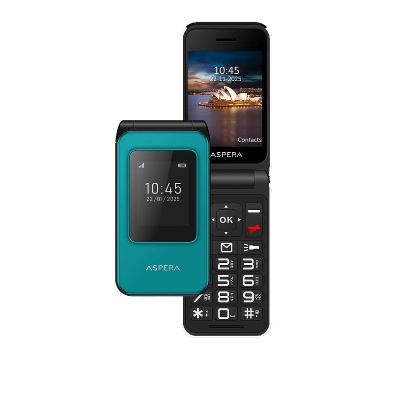 Aspera F46+ Plus 4G 128MB - Green (P02243701) *AU STOCK*, 2.8', 48MB/128MB, 0.3MP, Nano SIM, 1000mAh, 1 Year