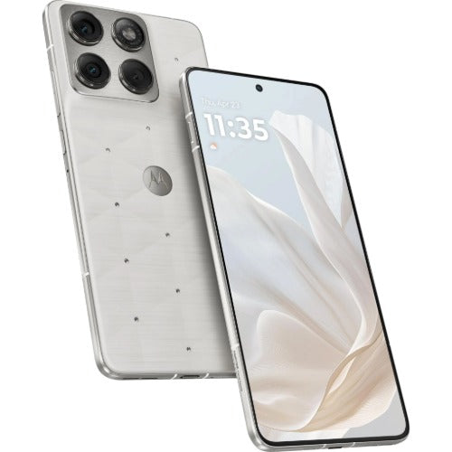 Motorola Moto Edge 70 5G 512GB - Cloud Dancer Swarovski*AU STOCK*, 6.67', AMOLED, 120Hz, 8GB/256GB, 50MP/50MP, Single+ eSIM, 4800mAh, 2