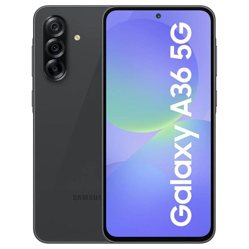 Samsung Galaxy A36 5G 128GB EE - Awesome Black *AU STOCK*, 6.7' , Super AMOLED, 120Hz, 6GB/128GB, 50MP/12MP, Single+ eSIM, 5000mAh, 3