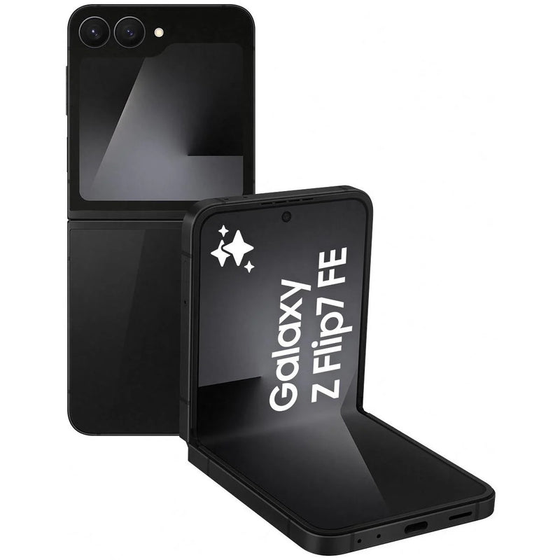 Samsung Galaxy Z Flip7 FE 5G 256GB - Black *AU STOCK*, 6.7', Full HD+, 120Hz, 8GB/256GB, 50MP/10MP, Single+ eSIM, 4000mAh, 2