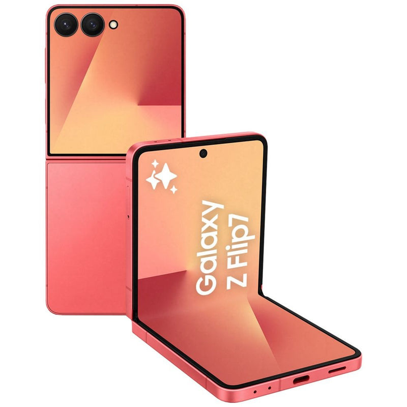 Samsung Galaxy Z Flip7 5G 256GB - Coral Red *AU STOCK*, 6.9', Full HD+, 120Hz, 12GB/256GB, 50MP/10MP, Single+ eSIM, 4300mAh, 2