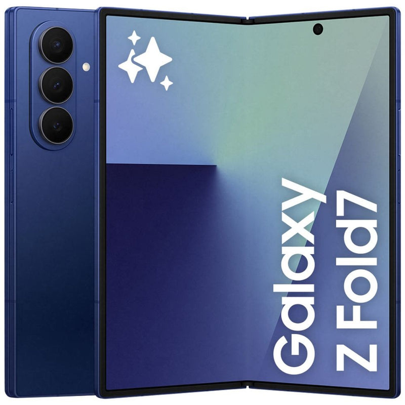 Samsung Galaxy Z Fold7 5G 256GB - Blue Shadow *AU STOCK*, 8.0', QXGA+, 120Hz, 12GB/256GB, 200MP/10MP, Single+ eSIM, 4400mAh, 2