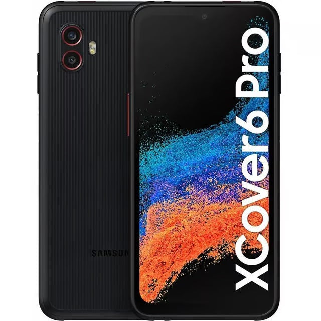 Samsung Galaxy XCover6 Pro 5G 128GB EE - Black, 6.6', Full HD+, 120Hz, 6GB/128GB, 50MP/13MP, IP68, Dual SIM, 4050mAh, 3 Years Warranty