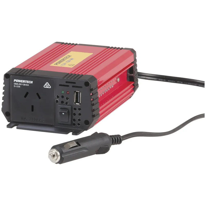 150W (450W Surge) 12VDC to 240VAC Inverter with USB