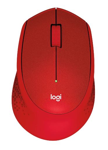 Logitech M331 SILENT PLUS  Wireless Mouse RED DPI (Min/Max): 1000±  1-Year Limited Hardware