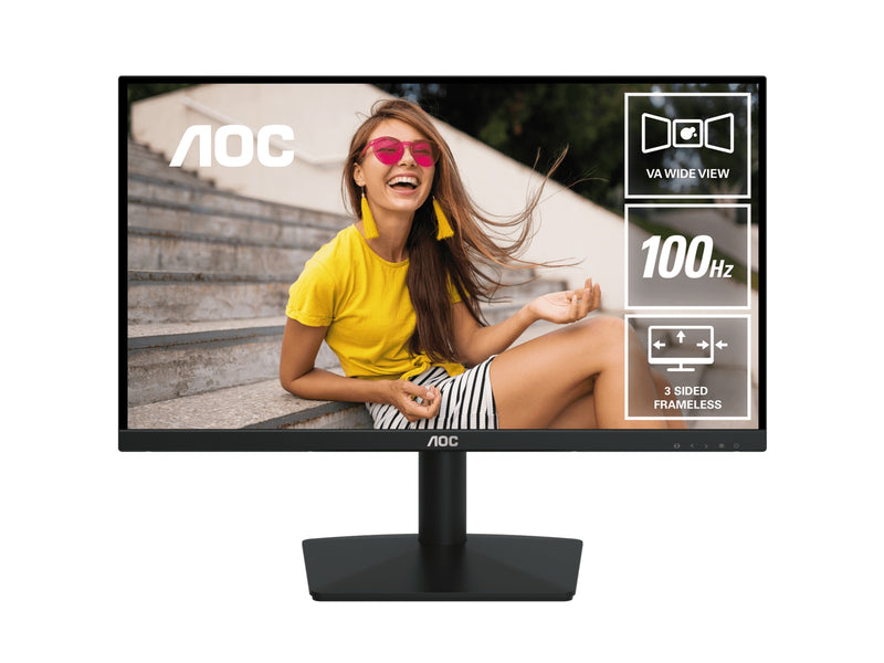 AOC 21.45'100Hz 1920 Ã— 1080 (FHD) VGA Ã— 1 HDMI 1.4 Ã— 1 AdaptiveSync 3-Sided Frameless Low Blue Mode, Office, POS, Business, Uni, Home Monitor