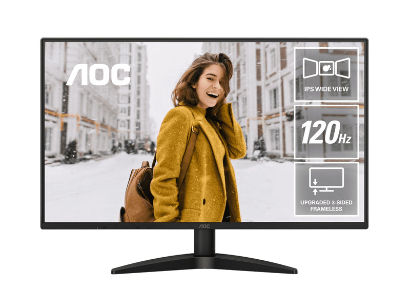 AOC 27' 120Hz IPS 1920 Ã— 1080 (FHD), 300 cd/m2,  VGA Ã— 1, HDMI 1.4 Ã— 1 1ms Adaptive Sync, Office and Home monitor. 2025